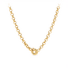 Solid Round Link Necklace in 9ct Yellow Gold