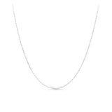 45cm Cable Link Chain in 9ct White Gold