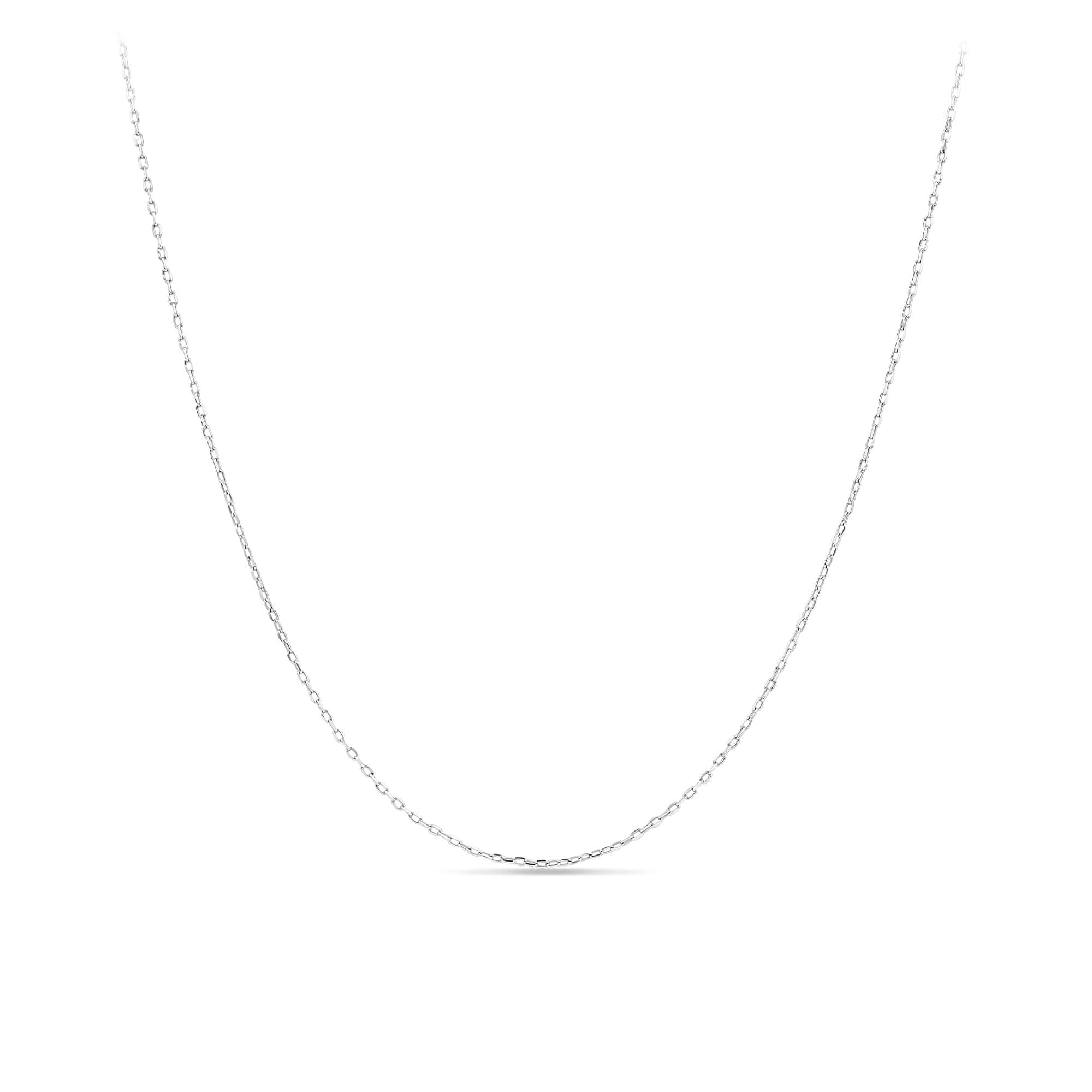 45cm Cable Link Chain in 9ct White Gold