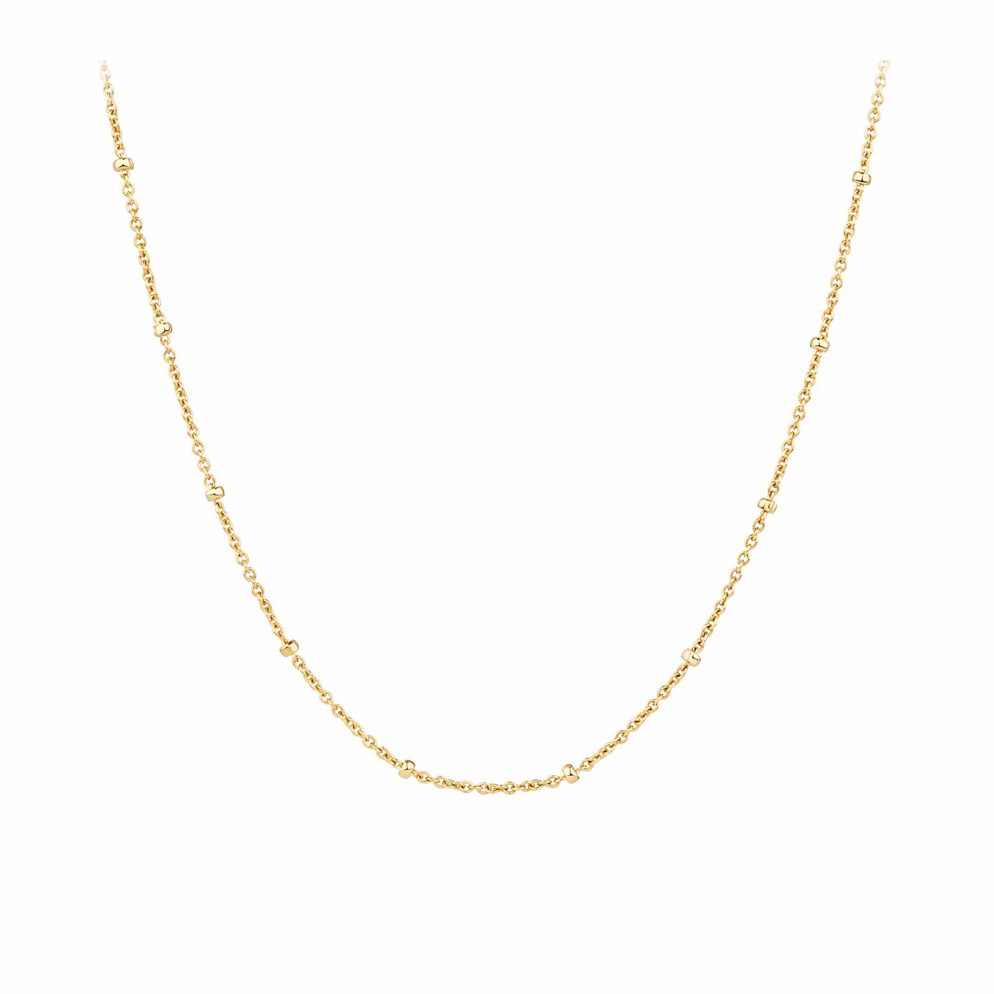 50cm Bead Cable Chain in 9ct Yellow Gold