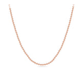 45cm Cable Link Slider Solid Chain in 9ct Rose Gold