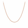 45cm Cable Link Slider Solid Chain in 9ct Rose Gold