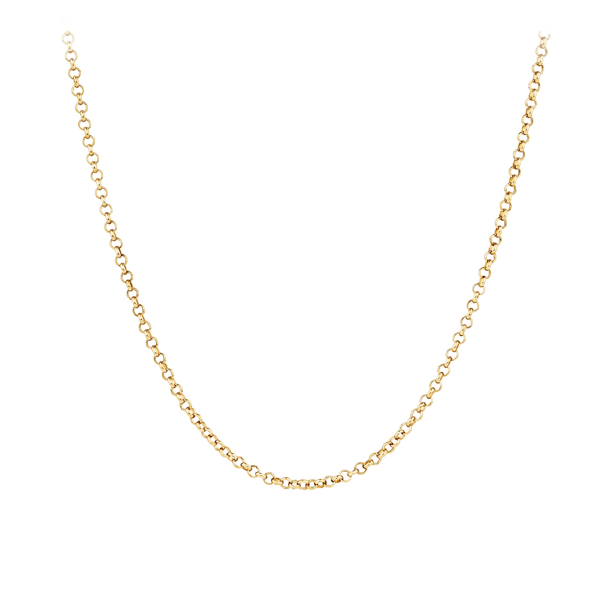 Solid Belcher Link Chain in 9ct Rose Gold