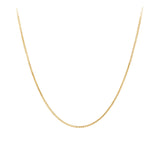 Box Chain with Slider in 9ct Yellow Gold