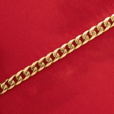 Solid Diamond Cut Curb Link Bracelet in 9ct Yellow Gold