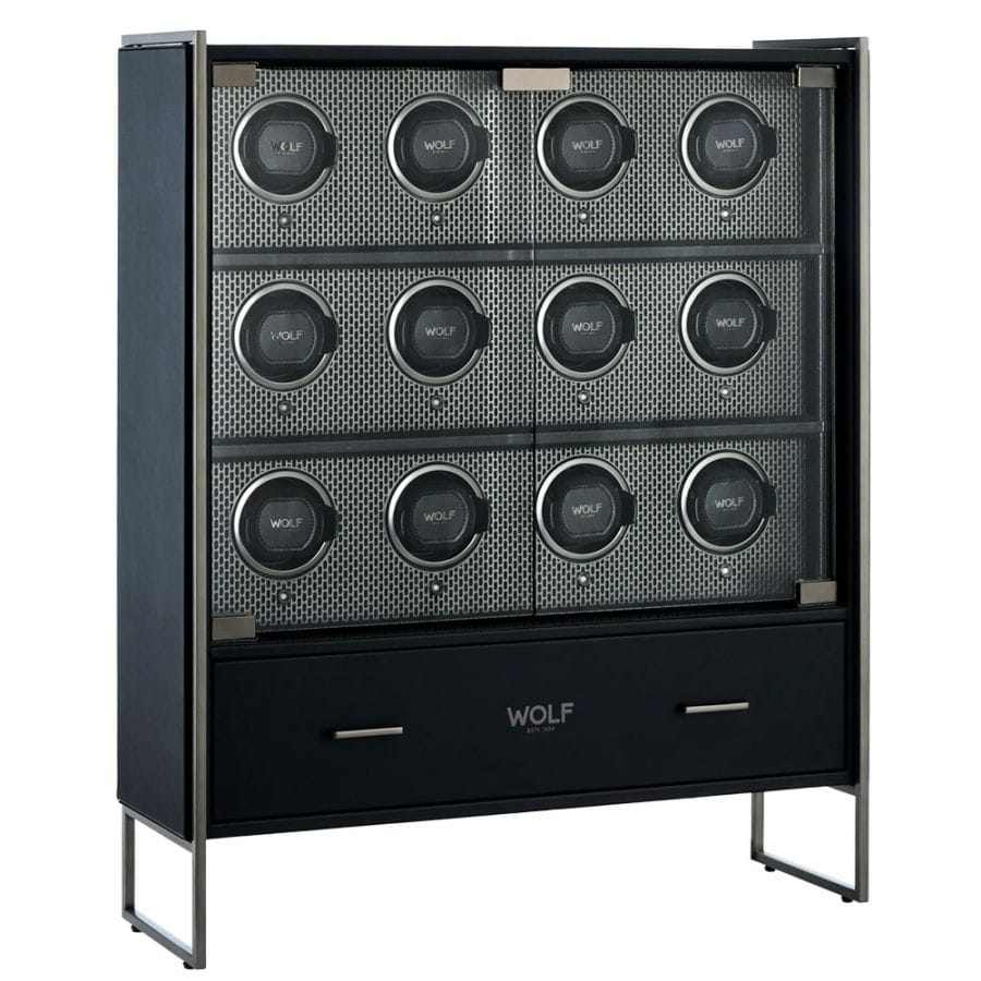 WOLF Axis 12 Piece Watch Winder Cabinet | Wallace Bishop