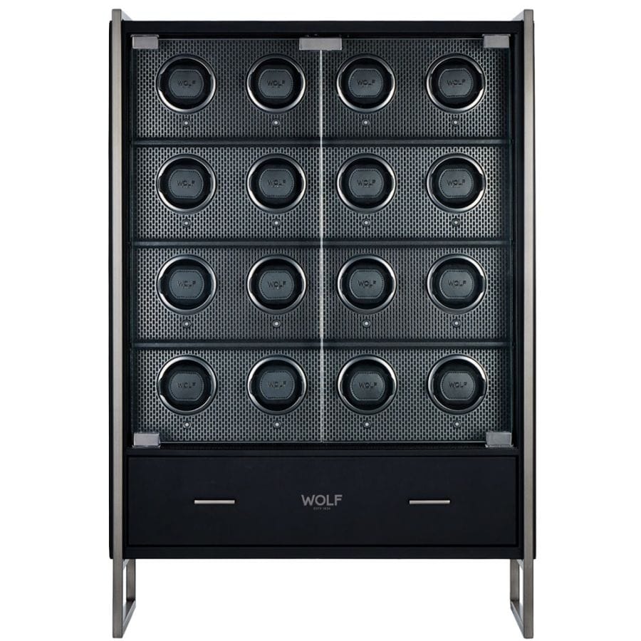 WOLF Axis 16 Piece Watch Winder Cabinet | Wallace Bishop