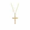 Twist Cross Pendant in 9ct Yellow Gold