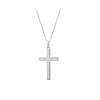 Cross Pendant in Sterling Silver Rhodium Plate
