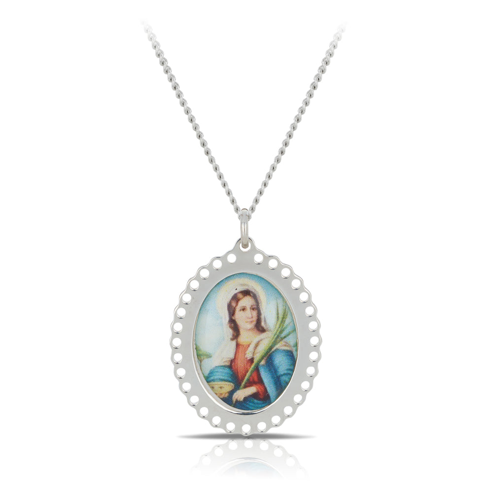 Jesus Pendant in Sterling Silver