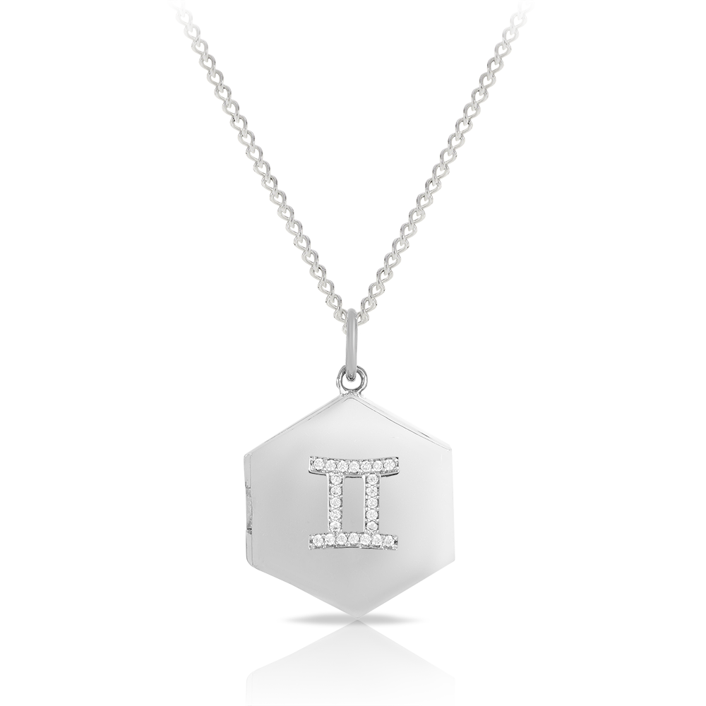 Gemini Pendant in Sterling Silver