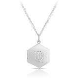 Virgo Zodiac Pendant in Sterling Silver
