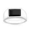 Onyx Signet Ring in Sterling Silver