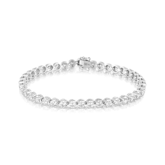 4ct Tennis Bracelet in 18ct White Gold - Wallace Bishop