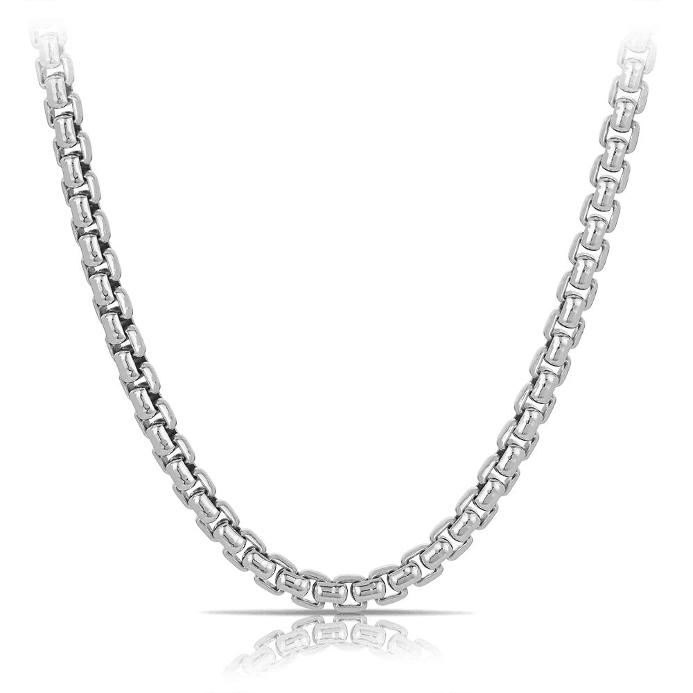 Box link chain discount silver