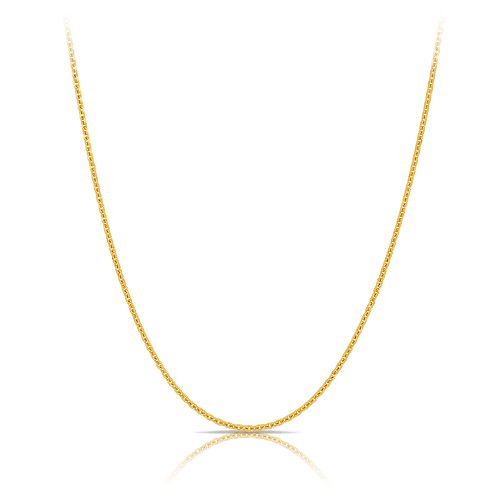 50cm Cable Chain in 9ct Yellow Gold