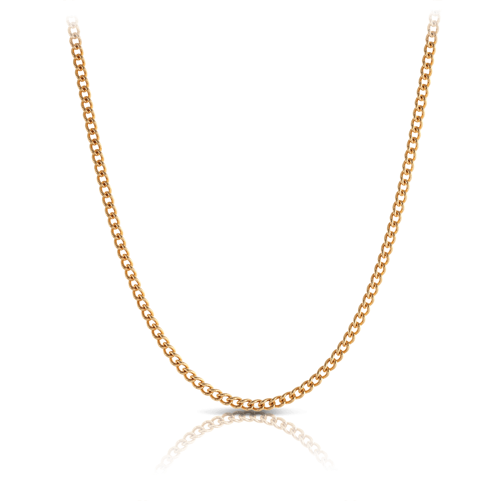 50cm Curb Link Chain in 9ct Yellow Gold - Wallace Bishop