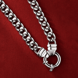 50cm Euro Bolt Curb Link Chain in Sterling Silver