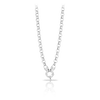 50cm Euro Round Belcher Link Necklet in Sterling Silver