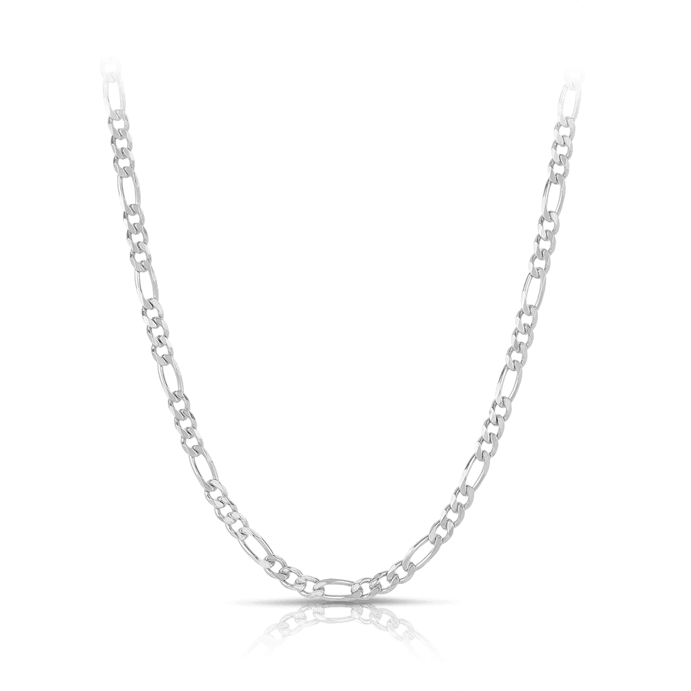 50cm Solid Figaro Link Chain in Sterling Silver