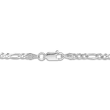 50cm Solid Figaro Link Chain in Sterling Silver