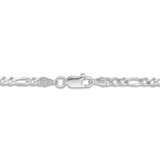 50cm Solid Figaro Link Chain in Sterling Silver