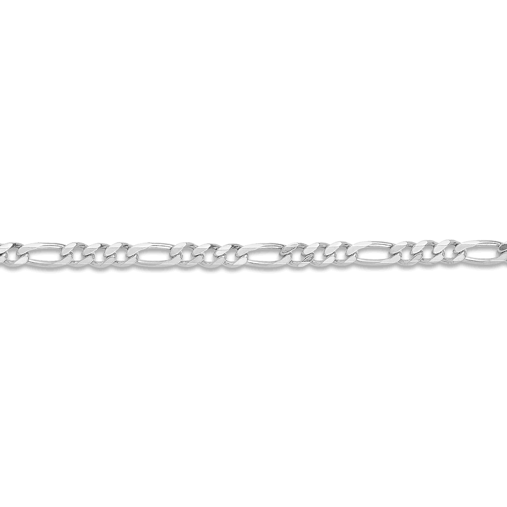 50cm Solid Figaro Link Chain in Sterling Silver