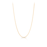 50cm Solid Oval Belcher Link Chain in 9ct Yellow Gold