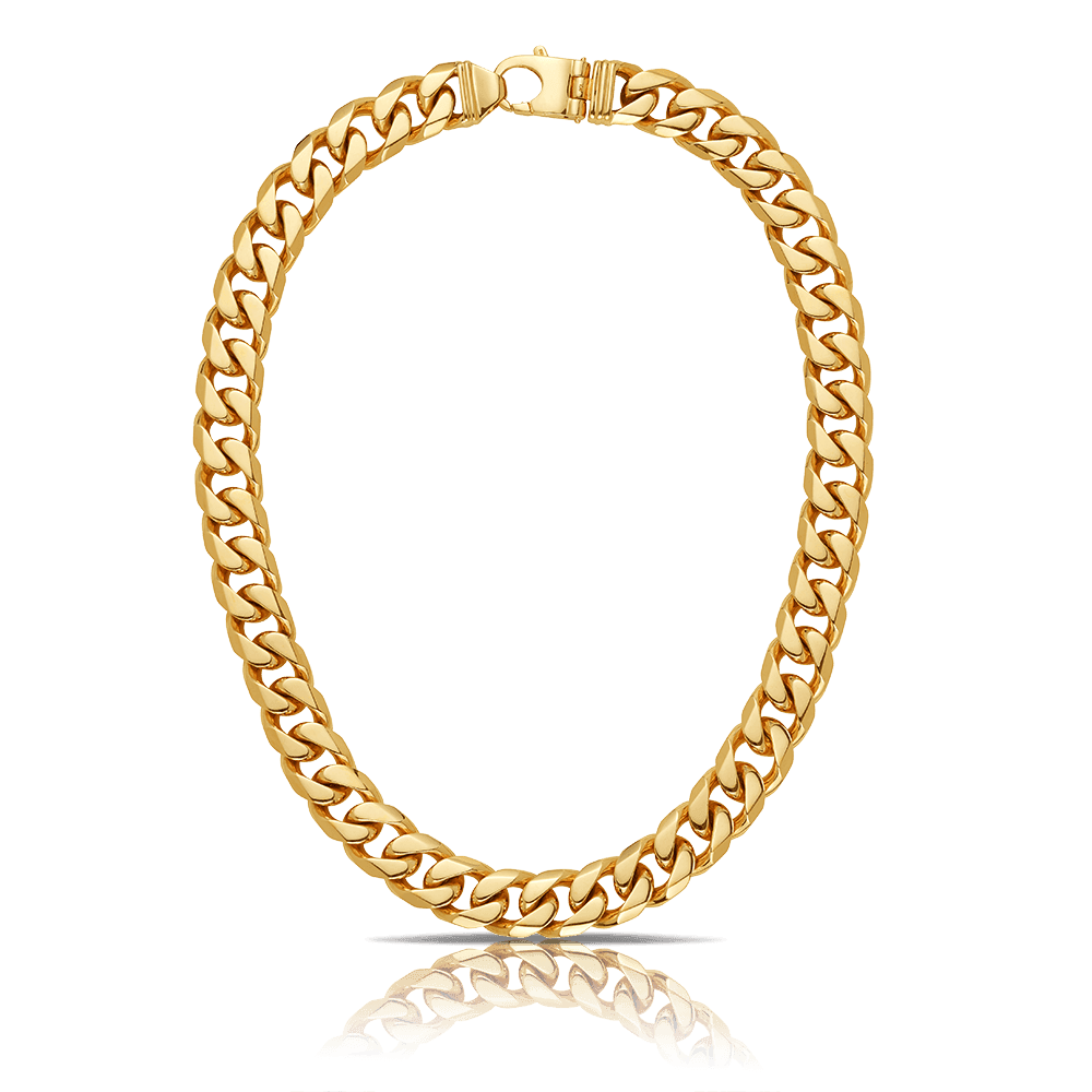 55cm Curb Chain in 9ct Yellow Gold
