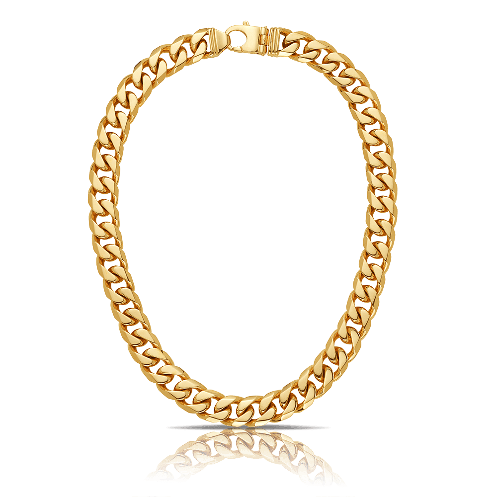 55cm Curb Chain in 9ct Yellow Gold