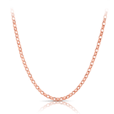 55cm Oval Belcher Solid Chain in 9ct Rose Gold