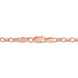 55cm Oval Belcher Solid Chain in 9ct Rose Gold