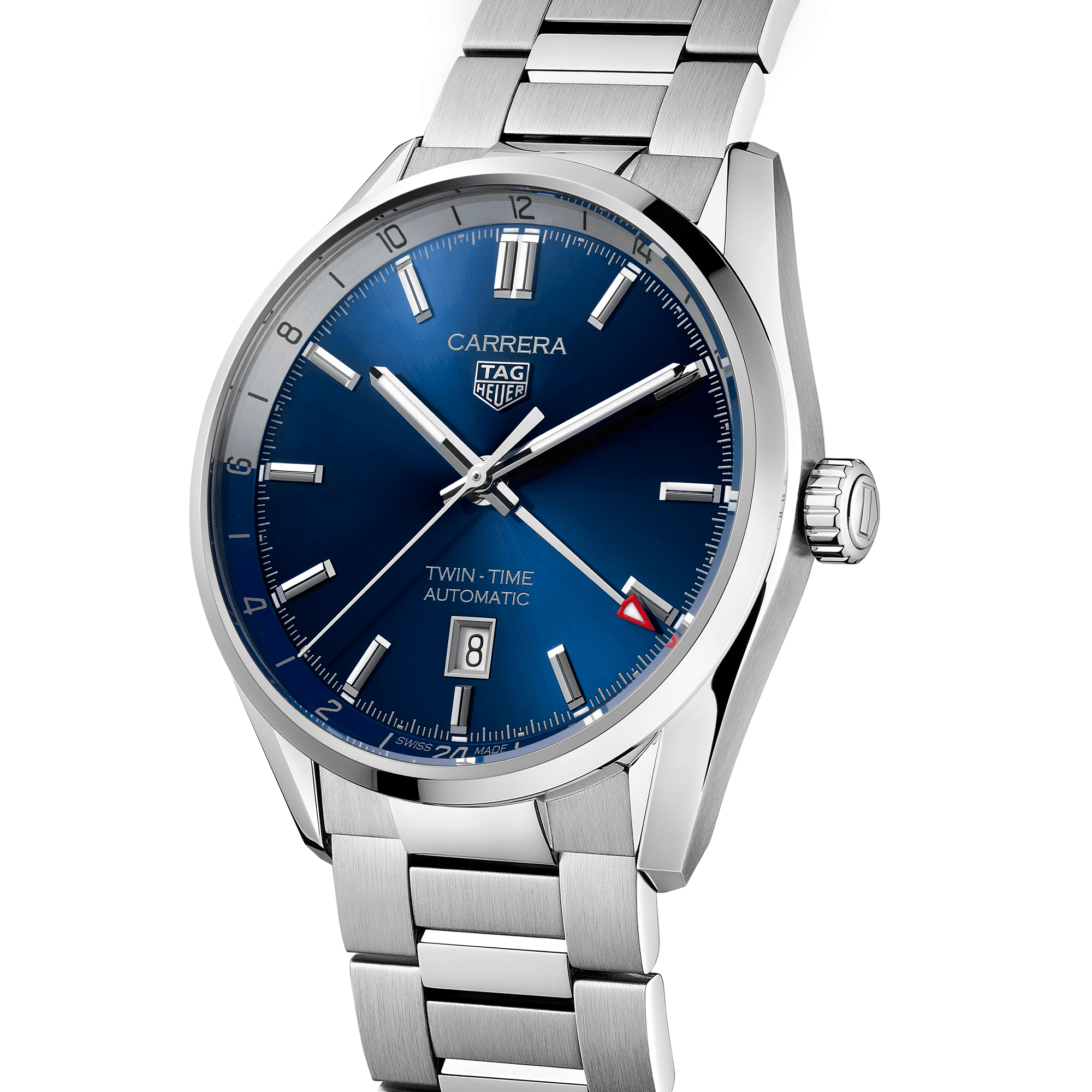 TAG Heuer Carrera Men's 41mm Stainless Steel Automatic GMT Watch WBN201A.BA0640