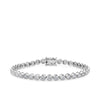 5.00ct TW Round Brilliant Cut Diamond Tennis Bracelet in 18ct White Gold