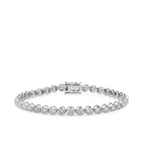 5.00ct TW Round Brilliant Cut Diamond Tennis Bracelet in 18ct White Gold