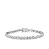 5.00ct TW Round Brilliant Cut Diamond Tennis Bracelet in 18ct White Gold
