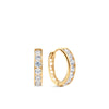 Cubic Zirconia Huggies in 9ct Yellow Gold