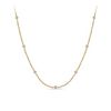 Cubic Zirconia Necklace in 9ct Yellow Gold