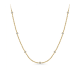 Cubic Zirconia Necklace in 9ct Yellow Gold