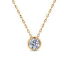 Cubic Zirconia Pendant in 9ct Yellow Gold