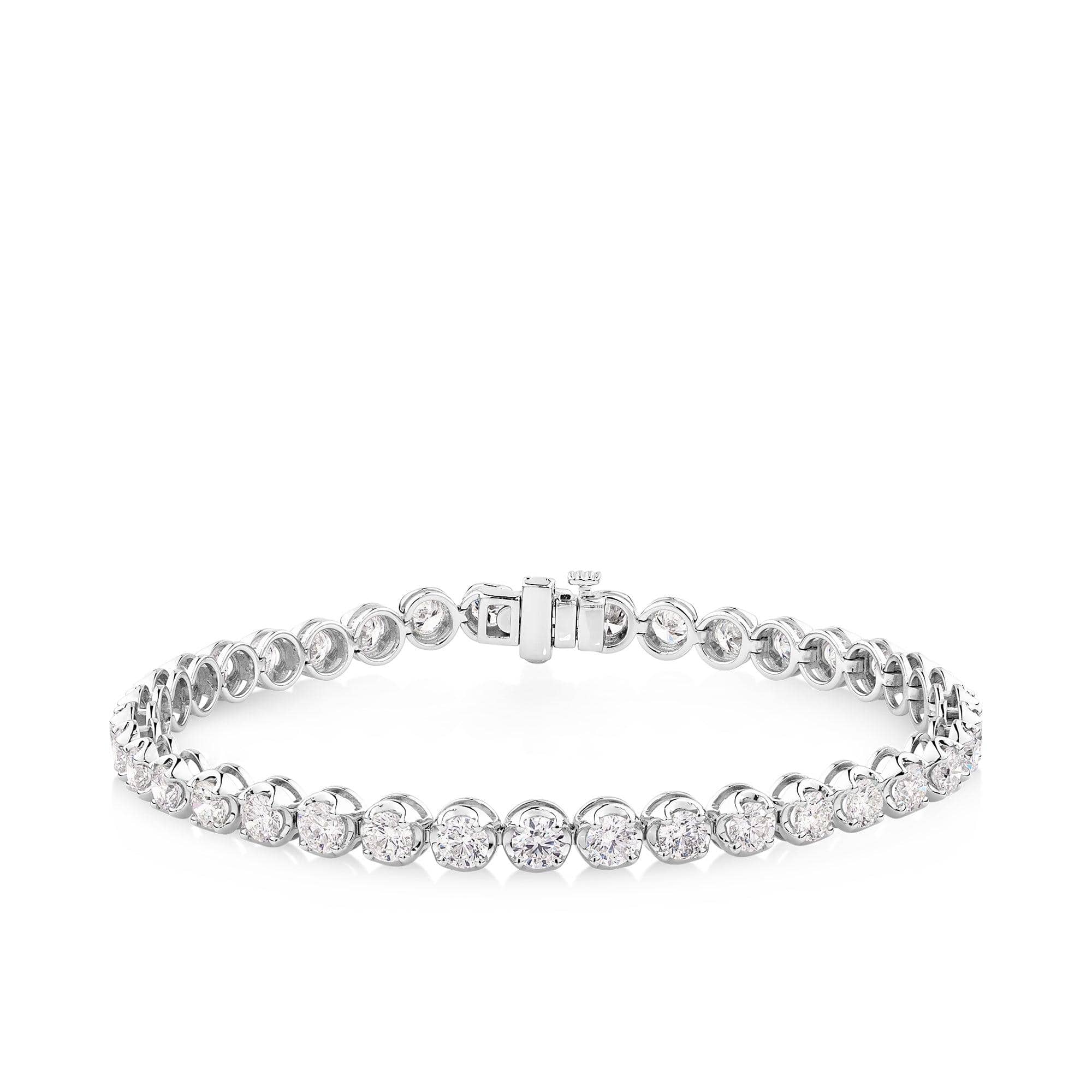 7ct TW Diamond Tennis Bracelet in 18ct White Gold