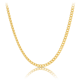 70cm Solid Curb Link Chain in 9ct Yellow Gold