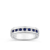 Sapphire & Diamond Ring in 9ct White Gold