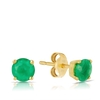 Emerald Earrings in 9ct Yellow Gold