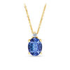 Tanzanite & 1.30ct TW Diamond Pendant in 9ct Yellow Gold