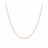 9ct Rose Gold Square Cable Chain Polished Necklace