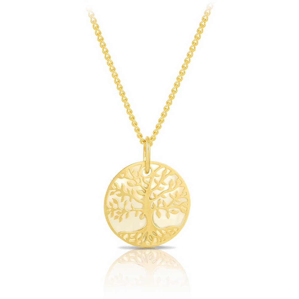 9ct Yellow Gold and Mother of Pearl Pendant - Wallace Bishop