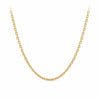 9ct Yellow Gold Square Cable Chain Polished Necklace