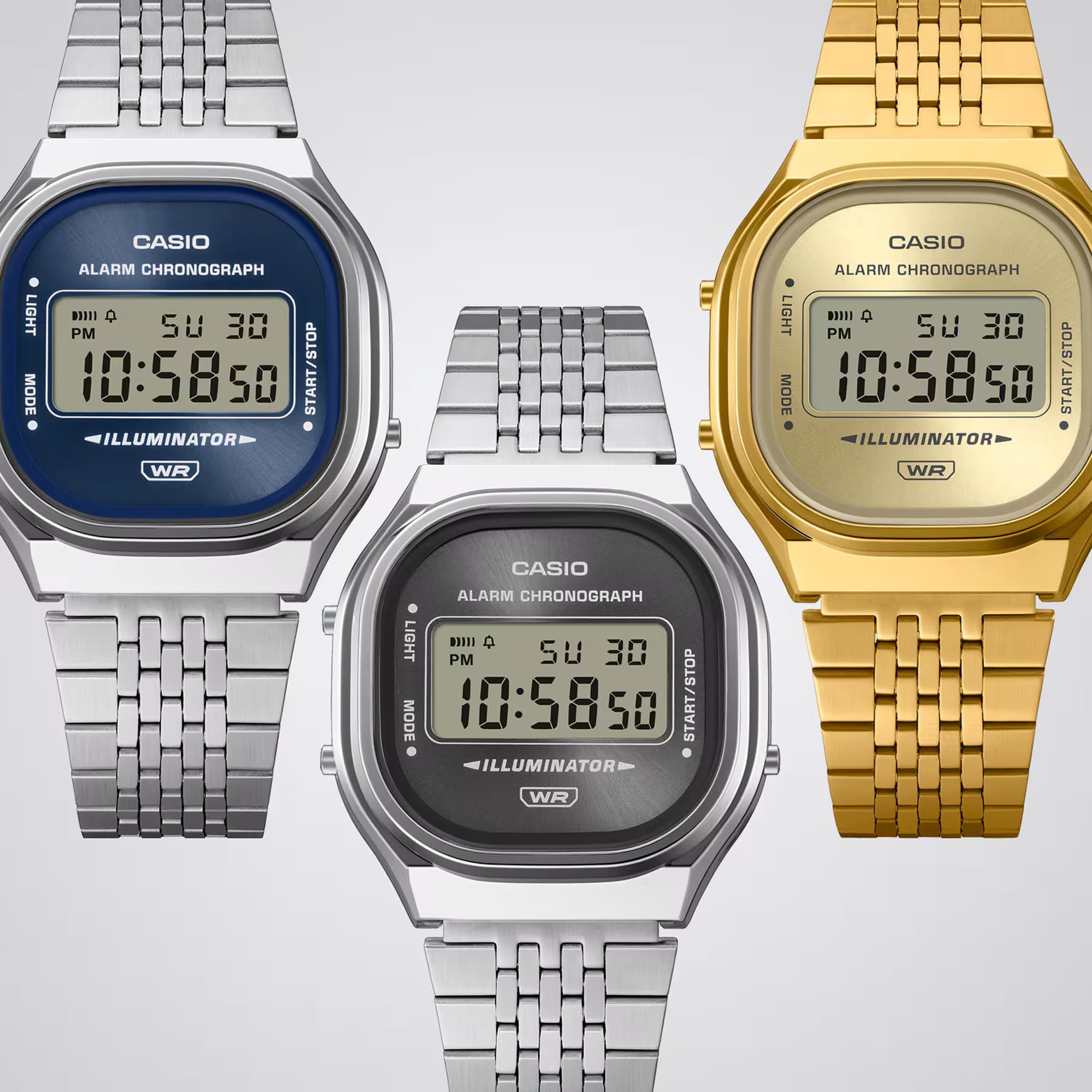 Casio Vintage Digital Watch A140WE-2A | Wallace Bishop