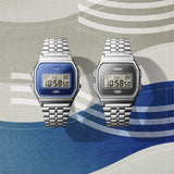 Casio Vintage A159WEVJ-2D Seigaiha Digital Watch | Wallace Bishop